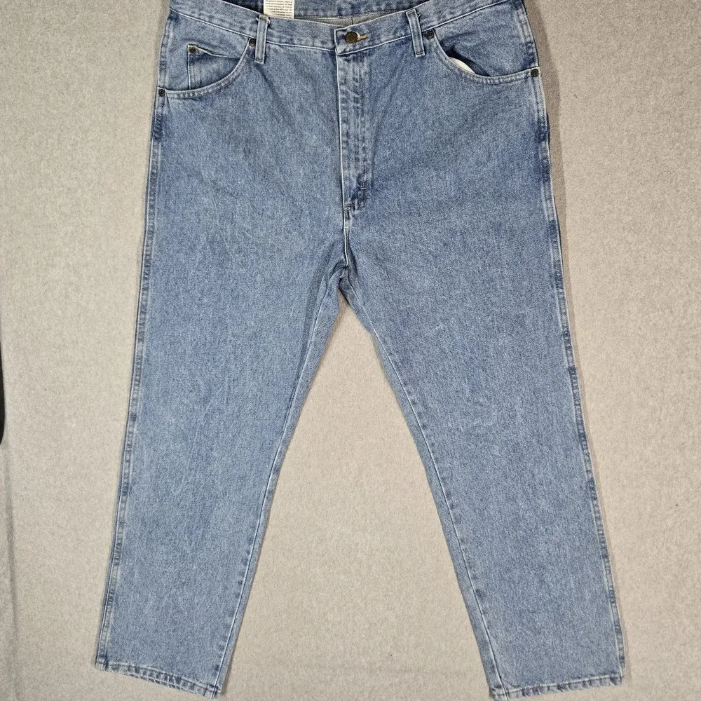 Wrangler Men Jeans 40X30 Blue Denim 96501SL Regular Fit Jeans 30